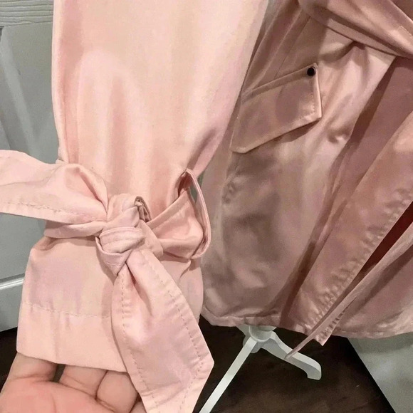 Jones NY Barbie Core, Pink, Rain Jacket, lined, w wrist ties & waist tie - Picture 6 of 12